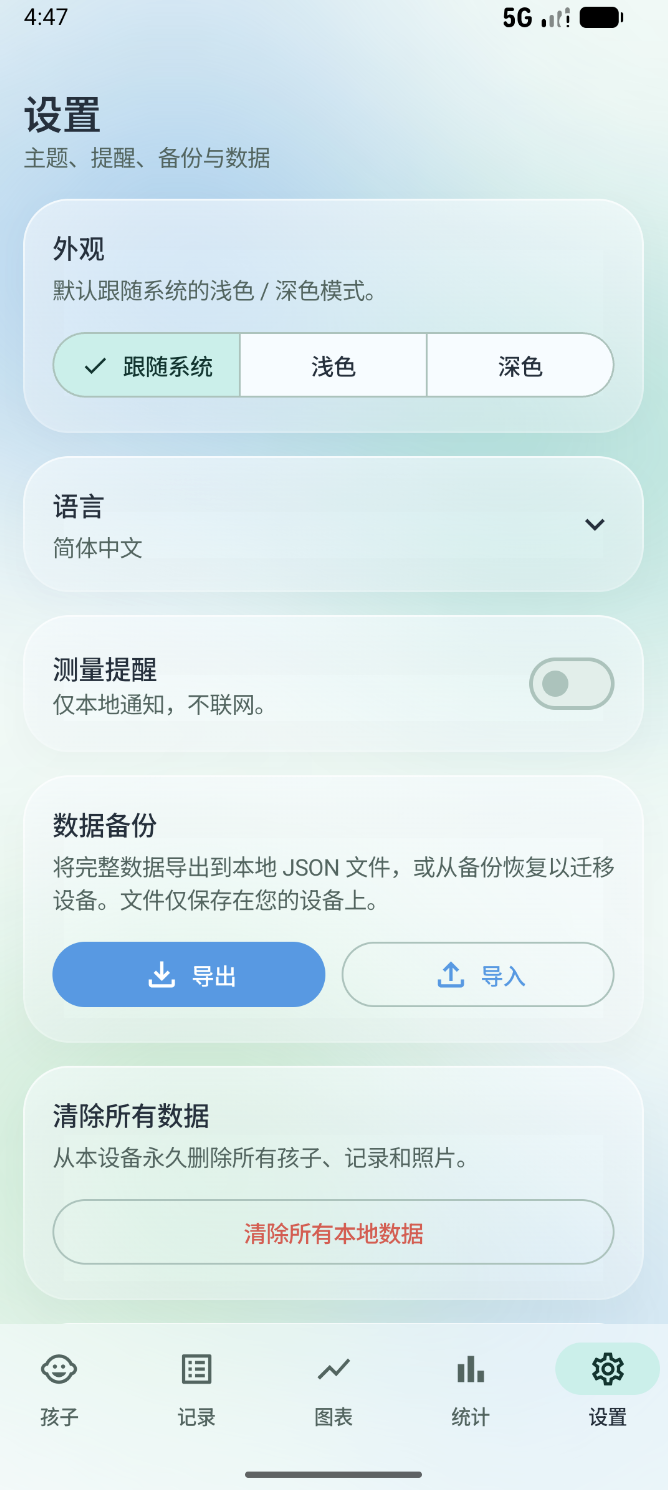Growth Tracker – BMI and age calculation